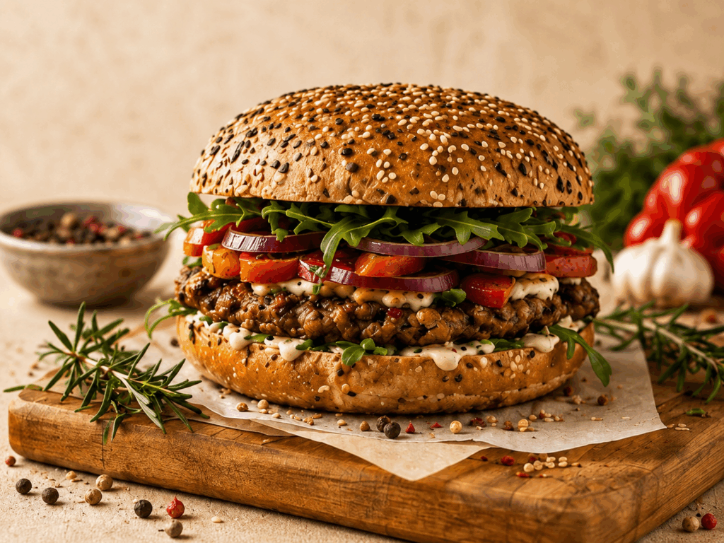 Beef&amp;vege burger &ndash; odkryj nowy wymiar smaku