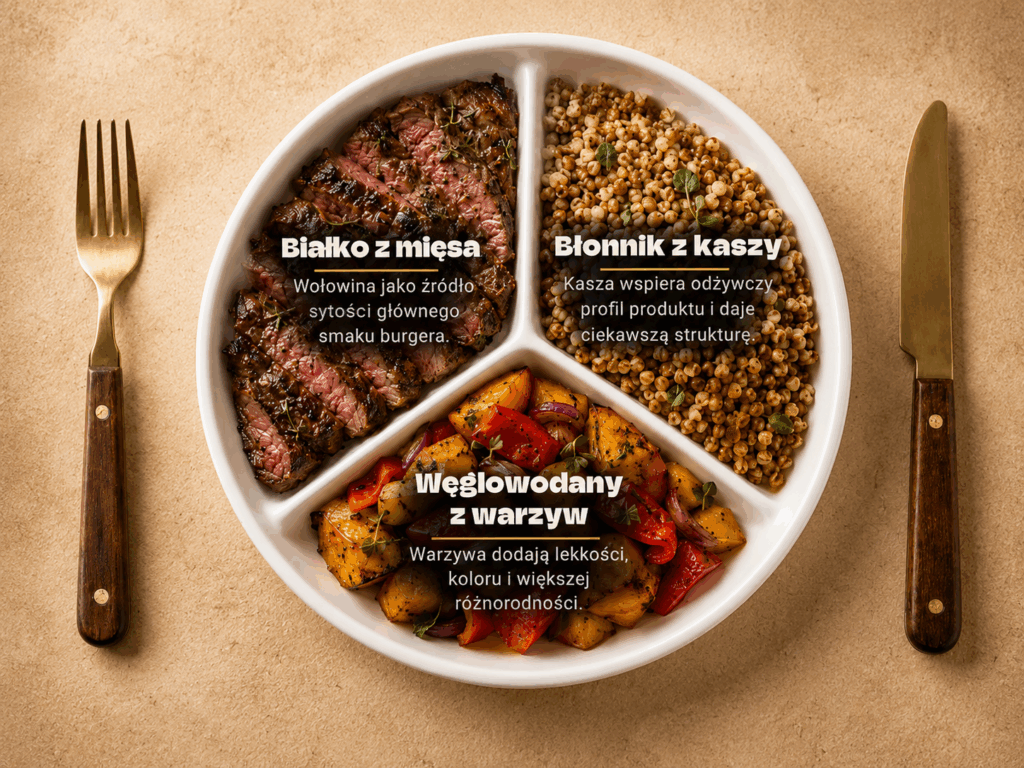 Beef&amp;vege burger &ndash; odkryj nowy wymiar smaku